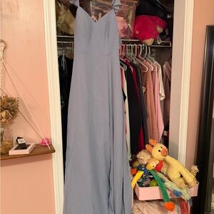 Azazie Dusty Blue Gown